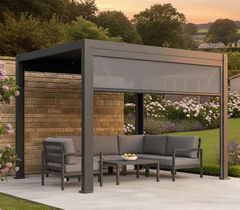 Pergola 3m Pull Down Screen